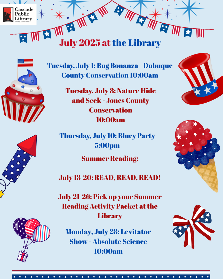 July 2025 Programs page 1